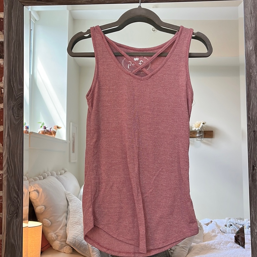Size Small Pink Light Knit Tank Top